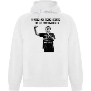sudadera viva la mala hostia de mi generación ostia la polla records evaristo