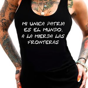 Camiseta Tirantes El mundo mi unica patria