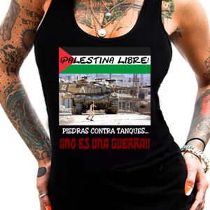 Camiseta Tirantes Palestina Libre Chica