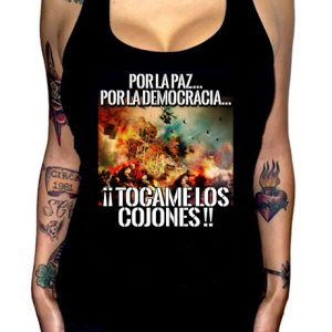 Camiseta Tirantes Por la paz, por la democracia Chica